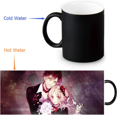 

DIABOLIK LOVERS 350ml/12oz Heat Reveal Mug Color Change Coffee Cup Sensitive Morphing Mugs Magic Mug Milk Tea Cups