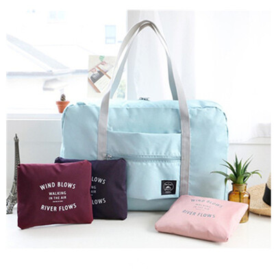 

Shouyou travel waterproof folding travel bag shopping shoulder bag men&women type finishing bag luggage bag storage bag JD-SN-11 light blue