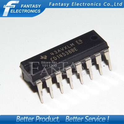 

10PCS CD14538BE DIP16 CD4538 DIP new and original IC free shipping