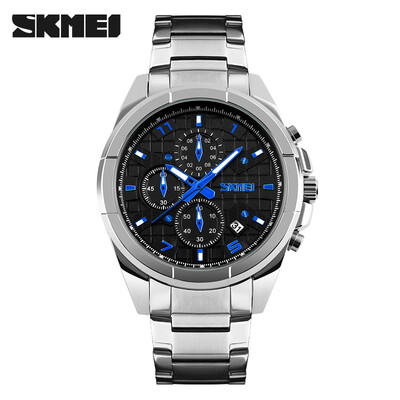 

SKMEI Mens Sport Watch Fashion Watch Wrist watch Quartz Stainless Steel Band