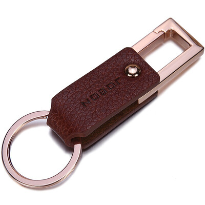 

Jingdong supermarket JOBON Zhongbang key chain ring car key chain chain fiber leather 360 degree rotation hidden waist hanging ZB-003G rose gold