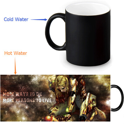

Metroid 350ml12oz Heat Reveal Mug Color Change Coffee Cup Sensitive Morphing Mugs Magic Mug Milk Tea Cups