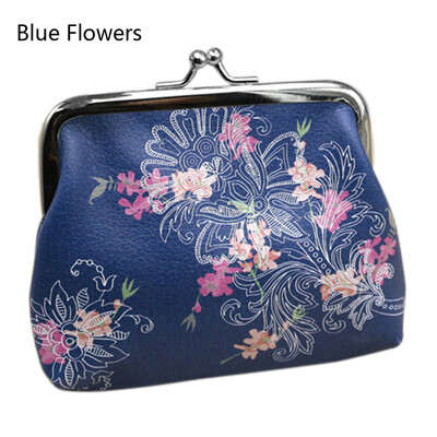 

Women Mini Printing Owl Bird Flower Wallet Card Holder Case Coin Purse Clutch Handbag Bag