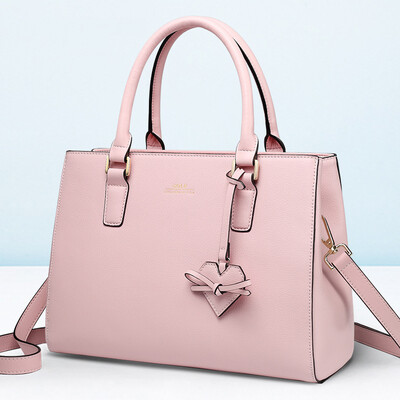 

Golf GOLF cowhide bag sweet peach heart pendant shoulder Messenger bag large capacity handbag B7BV12944J red