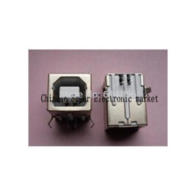 

100pcs USB-B Female USB Connector Square Head USB party mouth/USB a 90 degree type D DIP straight runs