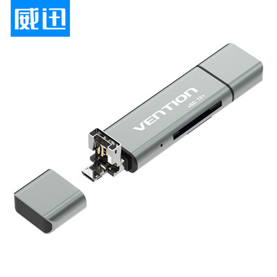 

VENTION USB 30 Card Reader High Speed ​​Multi-function Multi-function Camera Card Reader Support MSCFTFXDSD Card 05m Black CEDBD