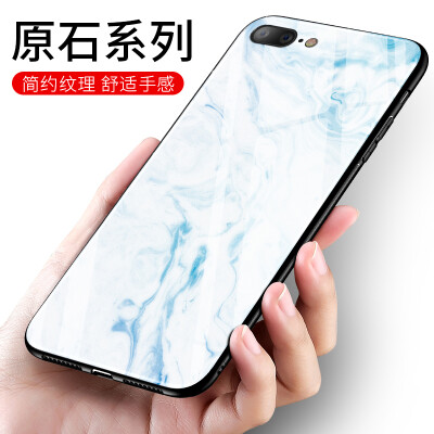 

Feichuang Apple iPhone7 / 8Plus Обложка Apple 8p Мраморное стекло Shell Water Blue