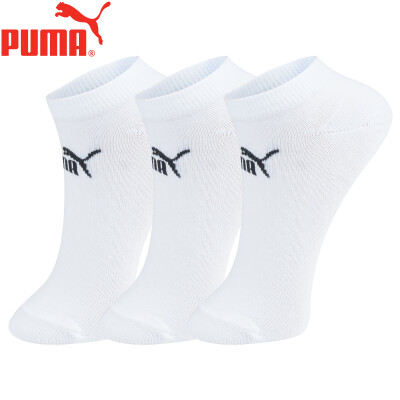 

PUMA Hummer Socks Womens Basic Boat Socks 3 Pairs WhiteBlack