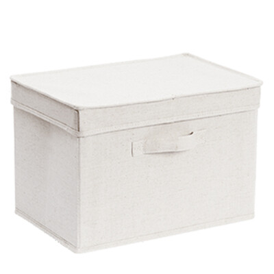 

NetEase strict selection of home cotton&linen polyester storage box detachable folding underwear clothing debris storage basket storage box storage box with lid 39 27 257cm