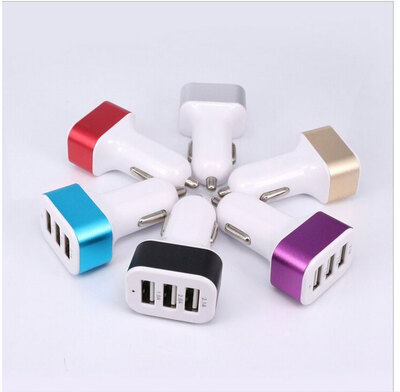 

Качественное ножное зарядное устройство 2A 3 USB-интерфейс 4.1A большой емкости, заполненный кольцом из алюминиевого сплава.