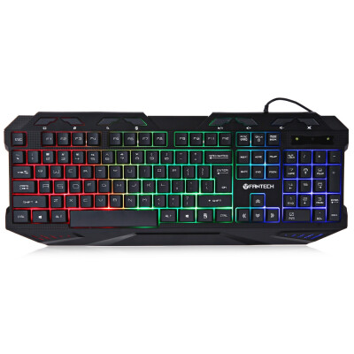 

FANTECH K10 Ergonomic USB Wired Gaming Keyboard with Colorful Backlight