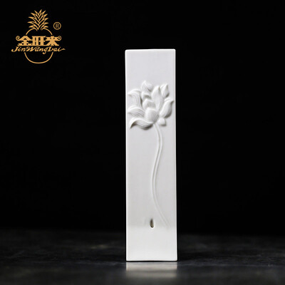

Jinwanglai JinWangLai ceramic sandalwood furnace for Buddha home incense burner incense incense line incense stick white porcelain lotus incense stick