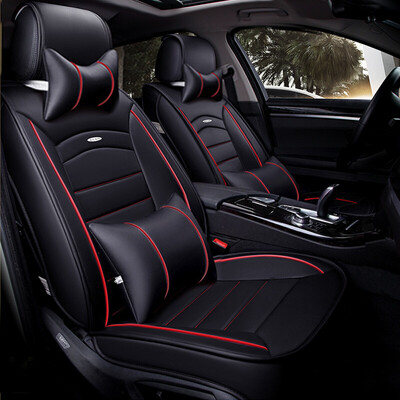 

Xinjian five-seat universal leather car seat car seat cover cushion Camry RAV4 car seat cushion XJ08 luxury cool black