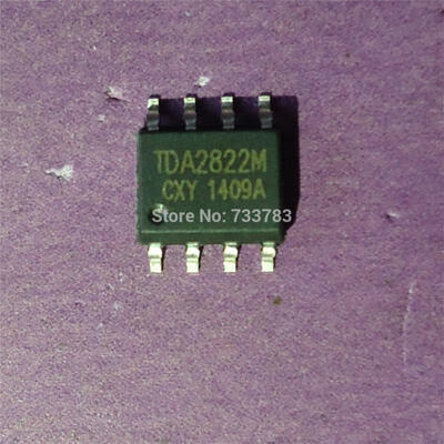 

100pcslot TDA2822M TDA2822 SOP8 DUAL LOW-VOLTAGE POWER AMPLIFIER 3V 6V 9V 12V