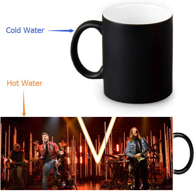 

Maroon 5 350ml12oz Heat Reveal Mug Color Change Coffee Cup Sensitive Morphing Mugs Magic Mug Milk Tea Cups