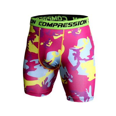 

3D Camo Compression Shorts Men 2018 Short Pants MMA High Elastic Skinny Leggings Bodybuilding Tights Men Fitness Sweat shorts