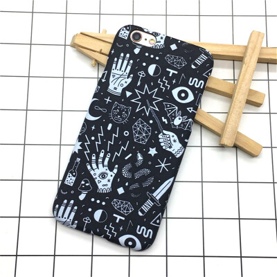 

Мода Мультфильм Геометрия Жесткий Матовая Пластик крышка для iphone 6 6s 5 5s se Телефонные Чехлы ультра тонкий Coque для iPhone 7