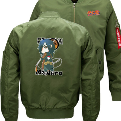 

MADARD One piece Anime LUffy Bomber Flight Flying Jacket Winter thicken Warm Zipper Men Jackets Anime Mens Casual Coat