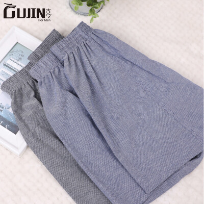 

Ancient&modern men GUJIN 2 loaded mens underwear cotton mens boxers four seasons casual loose Arro pants pajamas comfortable home pants ELHSJ51 cherry powder - denim blue