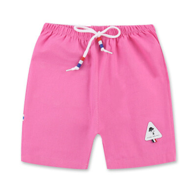 

18 childrens summer cotton&linen five points out of the boys&girls short beach pants baby pants