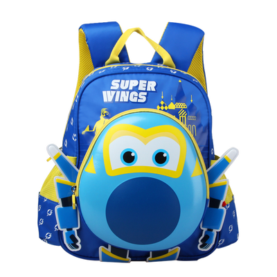 

AMI KAMIDA Super Panxia Kindergarten Size School Bag Female 3-6 Years Old Child Backpack Mens Backpack Cool Flying Blue BS0041