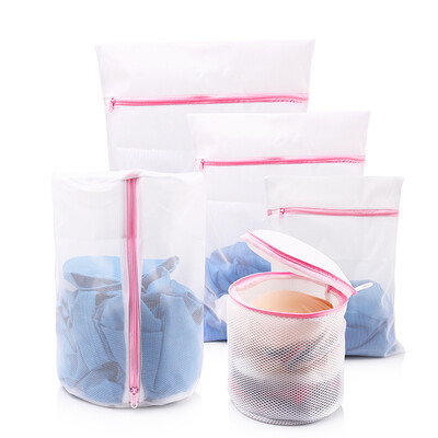 

Bethus Secret Mesh Laundry Bag 5 Piece Sleeve Washing Bag Bra Protecting Bag Large Medium&Small Square Washing Bag