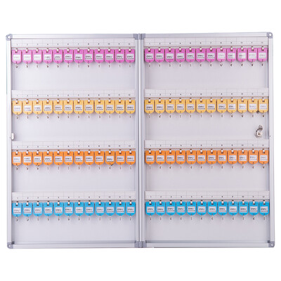 

Deli deli 96-bit aluminum alloy key management box key finishing storage cabinet silver 50802