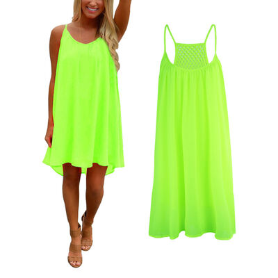 

CANISSexy Womens Summer Casual Sleeveless Beach Dress Sundress Short Mini Dress
