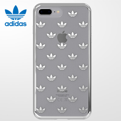 

Adidas iPhone8 7Plus Mobile Shell Shamrock Apple 8 7Plus Мужской Силикон Прозрачный Ультратонкий тренд Простой Нескользкий Anti-fall protection Silver