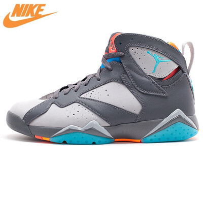 

Nike Air Jordan 7 AJ7 Джо 7 Nike Барселона Бобкэтс Для Мужчин's Баскетбольные кеды Спортивная обувь, оригинальный амортизирующие О