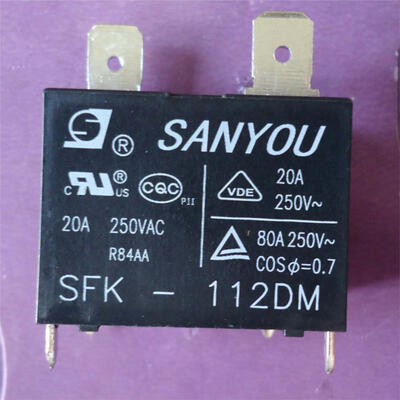 

10pcs/lot SFK-112DM 12VDC G4A20A air conditioner 20A 250VAC sanyou relay 100% new original