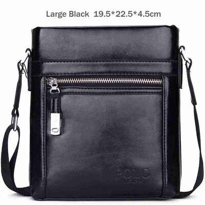 

VICUNA POLO High Quality Theftproof Waxy Leather Brand Man Bag With Metal Hasp Small Mens Crossbody Bag Vintage Shoulder Bags