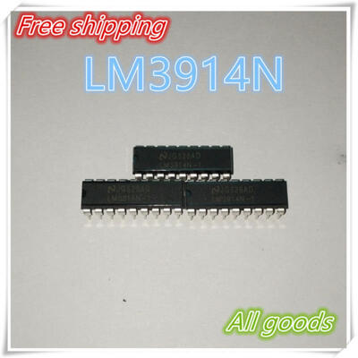 

Free shipping 100pcs LM3914N-1 DIP18 LM3914N LM3914 DotBar Display Driver