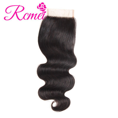 

Rcmei High Quality 8A Bundles & Closure Peruvian Body Wave Bundles With Closure 4 Bundles Straigth Weave With Closrue Virgin Human