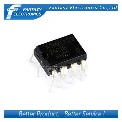 

10PCS AT24C16 DIP 24C16 DIP8 AT24C16-PU27 new&original IC free shipping