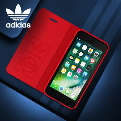 

Adidas Adidas iPhone78 Plus Flip Phone Case Clover Classic Apple 78P Shatter-resistant Scratch Screen Protector - Premier Red