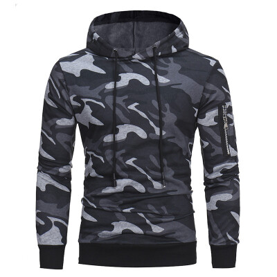 

New Men Hoodies Sweatshirt Brand Autumn Military Camouflage Hooded Sportswear Casual Jacket Male Pullover Coat -3XL