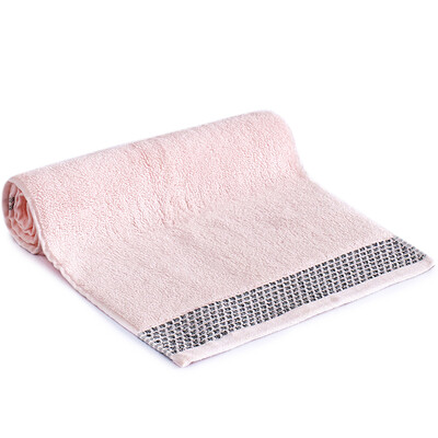 

Sanli cotton pleated element satin edge wash towel thick absorbent towel single loading