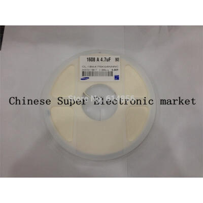 

100PCS 0603 4.7UF 475 4700NF 10V X5R 10% Ceramic capacitors