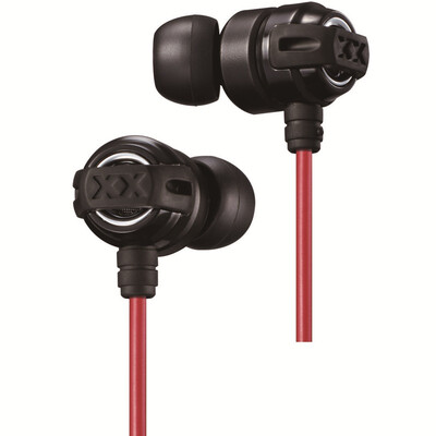 

JVC (JVC) FX11X XX ретро рок бас наушники черный красный