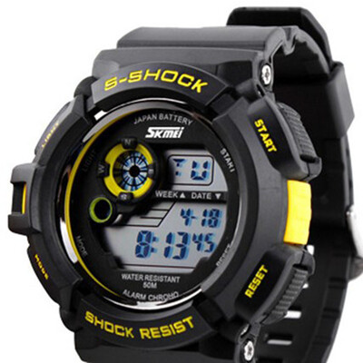 

SKMEI 9032 Men LED Digital Alarm Date Sport Rubber Quartz 30M Waterproof Wristwatch