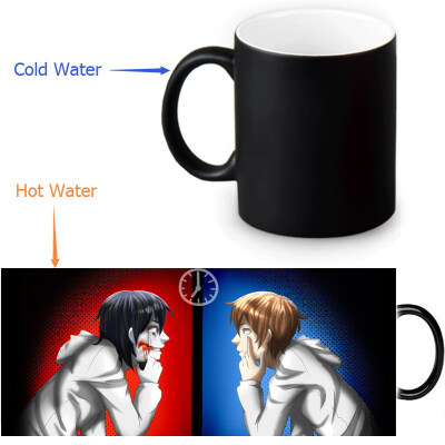 

Jeff The Killer Morphing Mug Color Change Tea Cup Волшебная молочная кружка для кофе