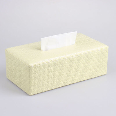 

Youjialiangpin box leather tissue box living room tray home brown sheepskin