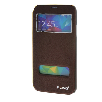 

MOONCASE Samsung Galaxy S5 I9600 чехол для View Slim Leather Flip Pouch Bracket Back Cover Red