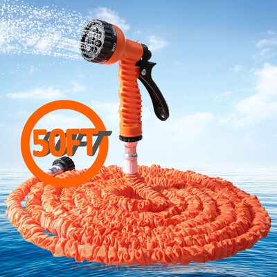 

50FT Expandable Garden Hose Pipe with 7 in 1 Spray Gun