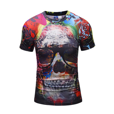 

Mens Fashion Skull 3D T-shirt Men 2018 Hip Hop 3d Printed T-shirts Men Funny Trendy Camiseta Tee Summer Tops Clothes
