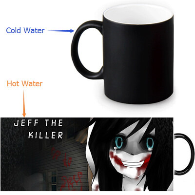 

Jeff The Killer Morphing Mug Color Change Tea Cup Волшебная молочная кружка для кофе