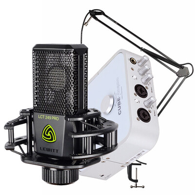 

Aiken iCON 4nano VST USB external sound card LEWITT LCT 249PRO condenser microphone cantilever bracket anchor karaoke recording live set