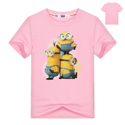 

Горячие презренные меня майнинг мальчиков футболки мультфильм детская одежда топы 100% хлопок с короткими рукавами Kids Boys Girls