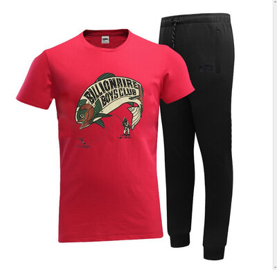 

2018 The hottest Crooks&Castles set leather Tees mens short sleeve printed hip hop t shirt pants